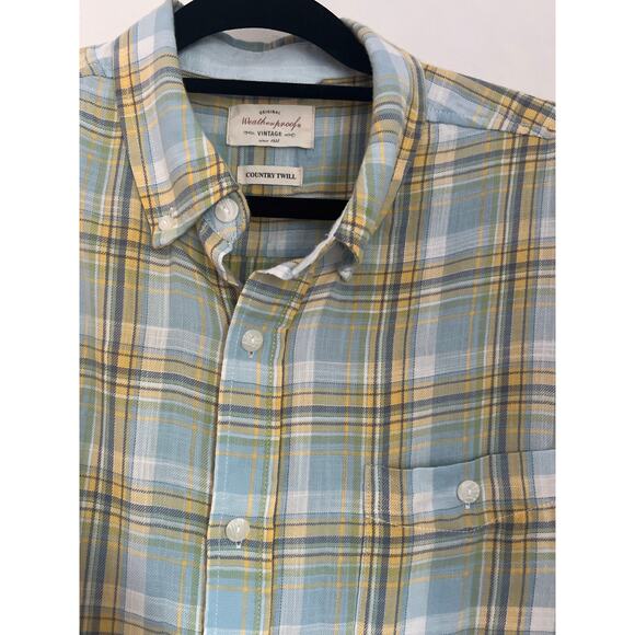 Weatherproof Country Twill flannel plaid button down LRG - Picture 3 of 9